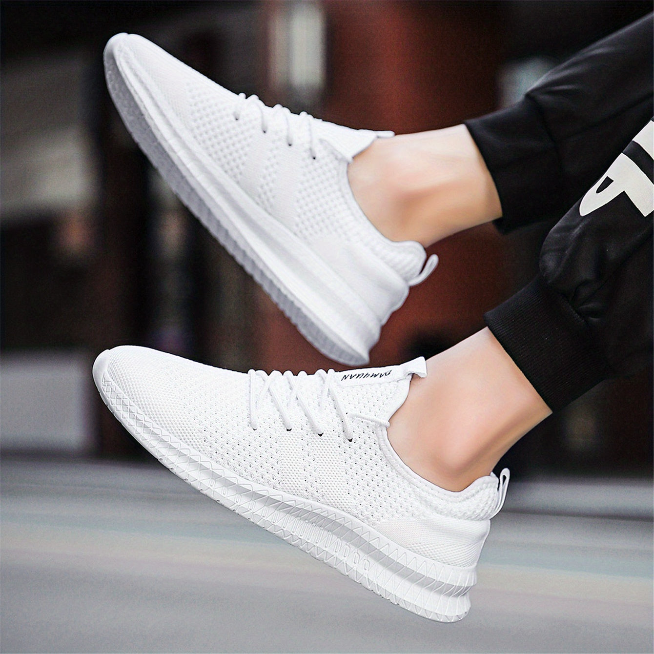 Running Shoes Knit Breathable Athletic Walking Sneakers